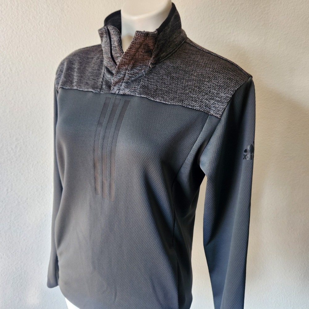 Adidas‎ Gray 1/4 zip pullover sweater womens size small